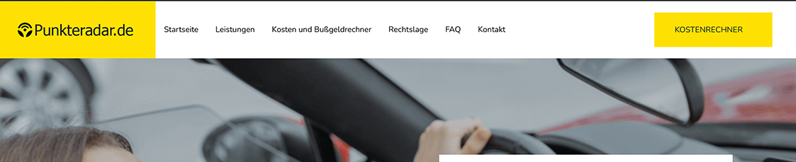punkteradar.de Website Screenshot
